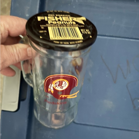 Redskins Fisher Peanuts Glass/Jar with lid - Picture 2 of 6